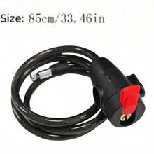 1 Pc Bicycle Chain Lock, Design For Anti-Theft And Increased Security - Black - View 5