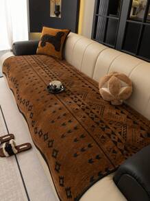 1 件波西米亚风格沙发垫套，防宠物沙发保护套，可机洗家居装饰适合 L 形组合沙发和 1/2/3/4 座沙发（单独出售）