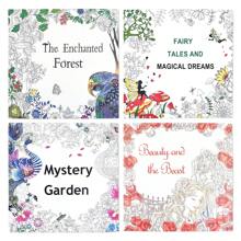 4 PIEZAS Libro para colorear de gran tamaño con diseños pintados a mano y que ayuda a reducir el estrés, con 24 páginas de patrones para colorear que incluyen ilustraciones de pájaros, plantas y jardín, indicado para mujeres, hombres, niñas y adolescentes - Fácil, divertido y alivia la ansiedad. Puede utilizarse como regalo de vuelta al colegio, regalo de cumpleaños, regalo de fiesta o regalo de relajación artística.