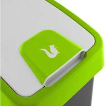 Keeeper 守門員。帶鉸鏈蓋的優質垃圾箱，柔軟觸感，10 公升，Magne，綠色。 24/72 小時內免費送貨 - 黑色 - 查看 7