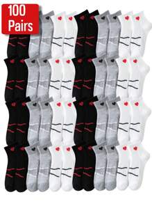 100/50/40/30/20/15/10/5/3/1Pair Of Men's Breathable Sports Socks, Fashionable Letter Printed High Stretch Outdoor Running Socks,Comfortable, Breathable, Anti-Smelling And Antibacterial Socks Are Suitable For Everyday Life - Multicolor - View 10