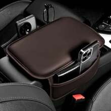 1 pieza Almohadilla para reposabrazos central del automóvil, resistente al desgaste, textura cómoda, almohadilla delgada para reposabrazos, universal para automóvil, esencial para viajes, almacenamiento de artículos diversos y tarjetas/teléfono/llaves - Multicolor - Ver 12