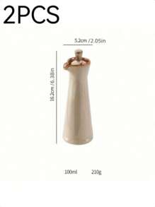 1pc 120ml窑烧陶瓷调味瓶日式油壶酱油瓶醋瓶橄榄油瓶创意调味瓶厨房用品 - 彩色 - 查看 17