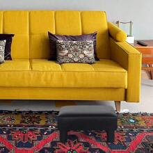 Modern Small Ottoman - 15'' Upholstered Footstool And Compact Foot Rest For Elevated Comfort