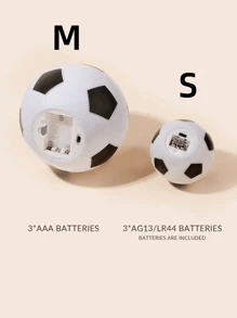 1pc Creative Football Shaped Night Light, Can Be Hand Painted, LED Bedside Lamp, DIY Decor, Suitable For Bedroom, Graduation, Party, Birthday, World Cup, Home Decor, Fantasy Layout