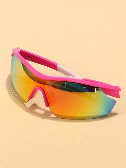 1pc Women's New Sports Eyeglasses, Outdoor Cycling Hiking Goggles With Detachable Temples Easy Comfort Casual Outfits Outdoor Cycling Glasses For Summer Beach Vacation,Outdoor,Travel Autumn Accessories Goggles