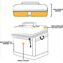 15 Can Everyday Cooler, Soft Sided Portable Insulated Cooling For Lunch, Beach, Drink, Beverage, Travel, Camping, Picnic, For Men And Women