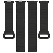 Bracelet de remplacement en silicone bicolore et boucle magnétique compatible avec la Watch Fit 3. Interface métallique de remplacement compatible avec la Watch Fit 3
