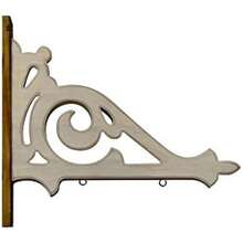 KandK Interiors Rative Hanging Sign White Arrow Rative Sign 15"H X 17"W X 2"W MDF And Natural Wood - White1 - View 1