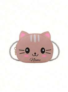 A Custom Crossbody Bag With A Personalized Name Or Holiday Message. 1 Piece Children'S Mini Cute Cartoon Fashion Shoulder Korean New Male And Female Baby Kitten Round Suitable For Girls Daily Use Primary School Students Junior High Shopping Outdoor Sports. Good Friends, Christmas Gifts. Birthday Gifts, Valentine'S Day Gift Girl. Customize Your Own Name, Letters, Lucky Numbers, Etc. - Multicolor - View 17