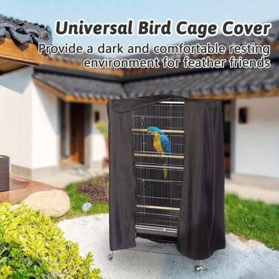 1pc Waterproof Durable Washable Windproof Bird Cage Cover, Suitable For Parrots, Small Birds And Other Small Animals Sleep, Shading And Sunshade
