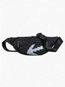 Fashionable And Niche Design Luminous Waist Bag, Personalized Arrow Reflective Chest Bag, Outdoor Travel Close Fitting Running Crossbody Bag, Suitable For Commuting, Students, Classes, Short Trips, Shopping, Mobile Phone Storage Bag, A Holiday Gift For Men. - Multicolor - View 5