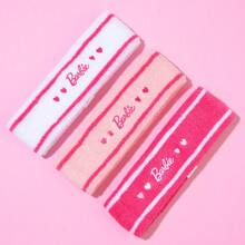 Miniso 芭比系列吸汗运动户外时尚发带头巾头带运动汗带 - 白色 - 查看 3