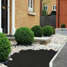 High-Quality Non-Woven Geotextile Fabric For Landscaping - Ideal For French Drains, Weeds Barrier, Soil Erosion Control, Garden Underlayment, And Drainage Projects, Durable PP Material For Outdoor Use - Black - View 2