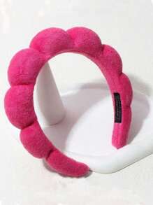 Cloud-Shaped Headband, For Face Washing Or Skin Care, Makeup Headband, Sponge Headband, Towel Fabric Headband, Facial Wash Headband, Plush Hair Band For Sport Or Yoga, Fashion Accessory For Women