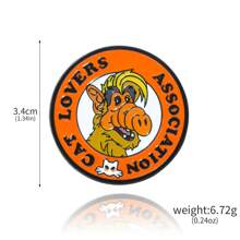 1pc Universal Jewelry For Cat Lover, "This Is Only A Trap" Slogan Metal Abstract Animal Enamel Badge, Brooch Pin Decorations For Bag, Clothing, Jewelry Accessories - Multicolor - View 12