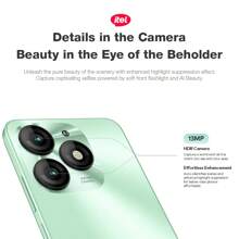 itel A70 Green 4GB+256GB Mobile Phone, 6.6" HD+ Ultra-Narrow Bottom Frame+Side Fingerprint+Flagship Composite Board Process Appearance, Super Power Saving, Beauty Camera, AI Photo Taking, Face Unlocking And Animation, Memory Fusion, Find My Phone, Ios Style UX, Water Drop Version Of Smart Island, Android 13, 5000mAh Long Battery Life+Type-C 10W Fast Charge - Green - View 2