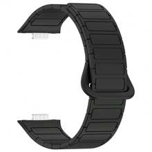Bracelet de remplacement en silicone bicolore et boucle magnétique compatible avec la Watch Fit 3. Interface métallique de remplacement compatible avec la Watch Fit 3