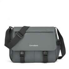 Nieuwe lente/zomer effen kleur met letterlogo, PU, eenvoudige schoudertas voor heren, modieuze casual crossbody-messengertas, krasbestendig, waterdicht, grote capaciteit, meerdere zakken, kan telefoon, tablet, opvouwbare paraplu, boeken, briefpapier, verstelbare riem, koerierstas, meerdere kleuren beschikbaar, geschikt voor buitenactiviteiten, reizen, fietsen, motorrijden, wandelen, zakelijk woon-werkverkeer, studenten, herenaccessoires, cadeau voor echtgenoot, vader, schoolbenodigdheden