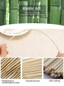 1 Gói Xiên Tre Tự Nhiên Dùng Một Lần, Dụng Cụ Nướng BBQ Cho BBQ, Khai Vị, Trái Cây, Cocktail, Kabob, Đài Phun Sô Cô La, Nướng, Nướng Thịt, Nhà Bếp, Thủ Công Và Tiệc Tùng. Φ=4mm/3mm, Nhiều Lựa Chọn Kích Thước 6"/8"/10"/14"/16"/30" (100/50 CHIẾC) - Nhiều màu - Xem 6