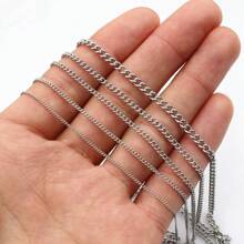 1 Metro Correntes De Aço Inoxidável Acessórios Para Fabricação De Jóias Diy Para Colar Pulseiras Suprimentos De Resultados