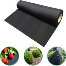 High-Quality Non-Woven Geotextile Fabric For Landscaping - Ideal For French Drains, Weeds Barrier, Soil Erosion Control, Garden Underlayment, And Drainage Projects, Durable PP Material For Outdoor Use - Black - View 4