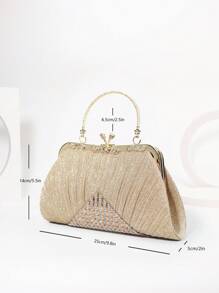 CHAMPAGNE- Sparkling Rhinestone Evening Formal Bag Evening Clutch Purses For Women - Vintage Evening Bag Accessories For Women Clutch Wedding Party Formal