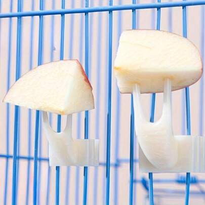 Conjunto de 6 Garfos para Alimentação de Pássaros - Garfos para Frutas de Gaiolas e Comida de Papagaio, Acessórios Duráveis e de Fácil Limpeza para Aviários e Pássaros