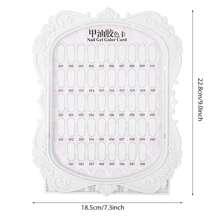 1PC Nail Polish Display Stand 48 Colors Gel Manicure Practice Rack Flower Design - As Shown - View 6