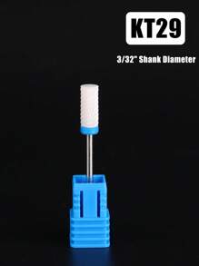 1个陶瓷美甲钻头 - 3/32英寸专业电动美甲钻头，带支架，适用于修甲、修脚、角质层打磨、亚克力凝胶指甲抛光 - 彩色 - 查看 10