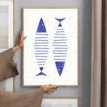 1pc Colorful Sardine Lobster Fish Ocean Animal Poster Prints Perfect Design Nordic Modern Living Room Home Decor Gift No Frame