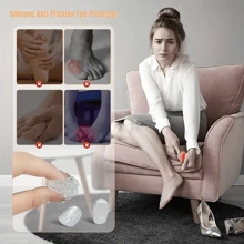 10 piezas de cubiertas de silicona antifricción para los dedos de los pies, separadores de gel para los dedos con diseño antifricción, cubiertas de gel transpirables para los dedos de los pies, accesorios suaves de cuidado de los pies, cubiertas para los dedos de los pies sin olor, tubos antifricción y ampollas para los dedos pequeños