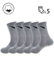 1/2/4/6/10 Pairs Of Men's Crew Socks,Cotton Sock,Long Socks,Weeklysocks ,Black Socks,White Socks,Short Socks,Autumn/Winter/Spring/Fall/Sunmer Socks,Breathable, Moisture Wicking, Sports, Business, Leisure, And Seasonal Socks With Random Colors