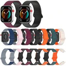 Bracelet de remplacement en silicone bicolore et boucle magnétique compatible avec la Watch Fit 3. Interface métallique de remplacement compatible avec la Watch Fit 3