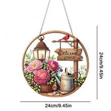 DIY Diamond Painting Kit - Red Empress, Acrylic Gem Art Pendant Set With Unique Shaped Diamond Drills, Suitable For Home Wall Decor, Crafts And Tools