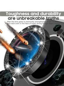 For Galaxy S25 Ultra Camera Lens Protector, Metal + Tempered Glass (2 In 1) Protective Lens For Galaxy S24 Ultra - Black (2 Packs) Waterproof Shockproof Anti-Fall Anti-Fall Scratch Resistant Anti-Fingerprint Full Cover - Black - View 5