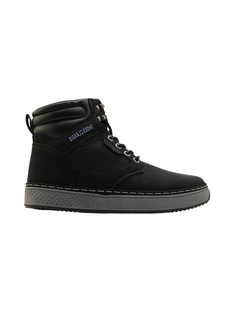 Comfortable Versatile Casual Boot - Black - View 1