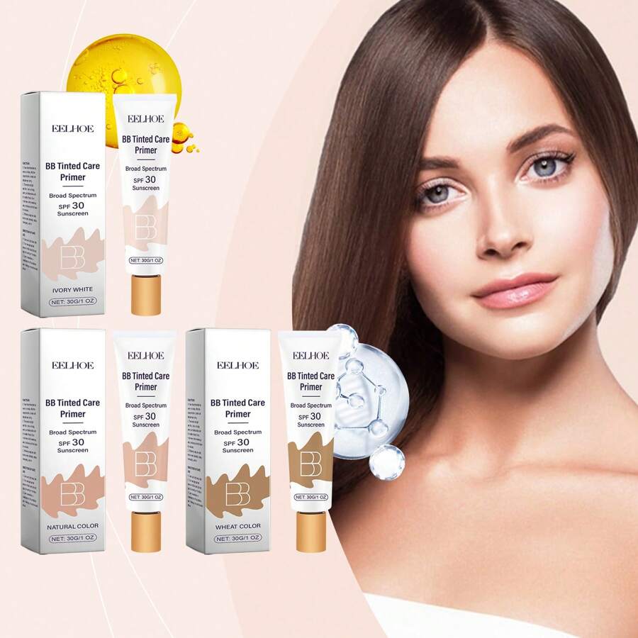 防护BB霜系列 - 遮盖面部瑕疵，保湿日常素颜霜