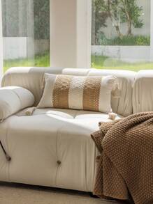 1 件時尚簡約灰色靠墊套