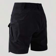 Men's Waterproof Tactical Shorts Outdoor Cargo Shorts, Lightweight Quick Dry Breathable Hiking Fishing Cargo Shorts - 黑色 - 查看 8