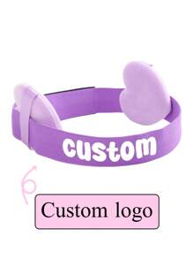 1Set Custom /Text Logo Edge Melt Band With Ear Protector For Lace Wigs Elastic Band Personalized For Laying Lace Edge For Wigs Hair Band Wigs /Hair Tool