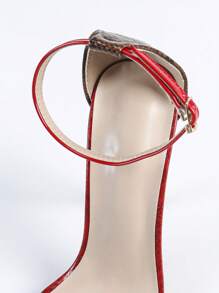 女士水钻蝴蝶高跟凉鞋，性感优雅派对闪亮银色高跟鞋