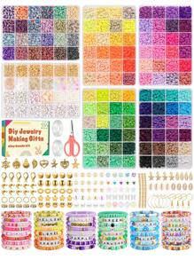 12,000pcs+ Accessory Beads Bracelet Polymer Clay Bead Set, Flat Round Shape, Includes Spacers, Pendants, Charms, Letters, And Stretchy Cord For Jewelry Making, Great For Carnival, Back To School, Birthday Party DIY Crafts - Polymer Clay - View 7