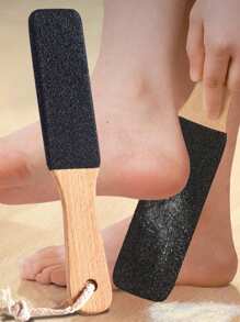 1pc Professional Foot File Tool Made Of Beechwood, For Removing Calluses, Cracked Heels And Dead Skin On Feet - Multicolor - View 1