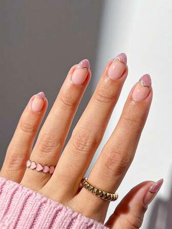 10 piezas de etiquetas adhesivas para uñas en forma de almendra, de estilo francés, blancas brillantes y de alta calidad, elegante y lujoso esmalte de uñas