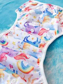 Set de 3 pañales de natación para bebés de secado rápido con malla interior lavable, pantalones de pañal de natación de verano