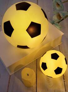 1pc Creative Football Shaped Night Light, Can Be Hand Painted, LED Bedside Lamp, DIY Decor, Suitable For Bedroom, Graduation, Party, Birthday, World Cup, Home Decor, Fantasy Layout