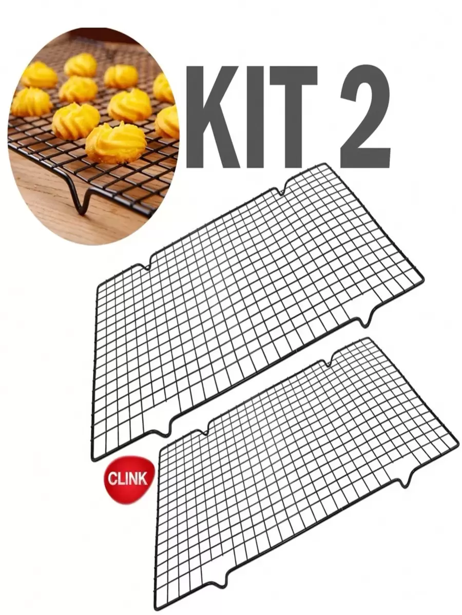 Kit Of 2 Nonstick Clink Racks For Cooling Food, Cakes And Cookies - Multicolor - View 1