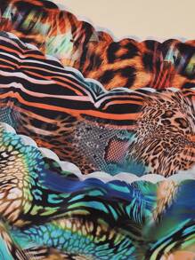 10 件/包 - 女士无缝波浪边三角裤，舒适性感亲肤面料女士无缝比基尼内裤 - 彩色 - 查看 6