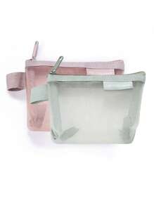 1个/2个装极简3D三角网状透明零钱包，大容量钥匙扣包，耳机盒，多功能化妆包，收纳包，文具整理包，线缆整理包，化妆包，梳妆台，化妆品收纳包，洗漱包，桌面收纳包，化妆包，化妆袋，化妆品收纳包，化妆袋，梳妆台，化妆袋，小化妆包，化妆包，大化妆包，圣诞礼物，小袋，手拿包/小手提包，化妆品收纳包，小袋，刷子收纳袋，迷你小袋，大容量小袋，小袋，化妆袋，旅行必备 - 彩色 - 查看 9